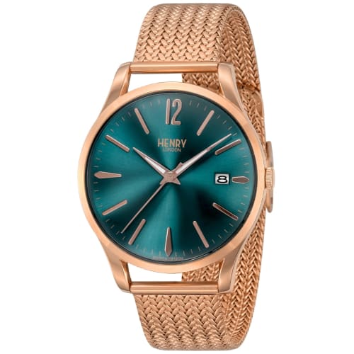 Henry London Stratford Watch, 39mm, Green Dial, Stainless Steel Crystal, Quartz Movement, UK, London Watch HL39M0136, Navy
Henry London Stratford Watch, 39mm, Green Dial, Stainless Steel Crystal, Quartz Movement, UK, London Watch HL39M0136, Navy