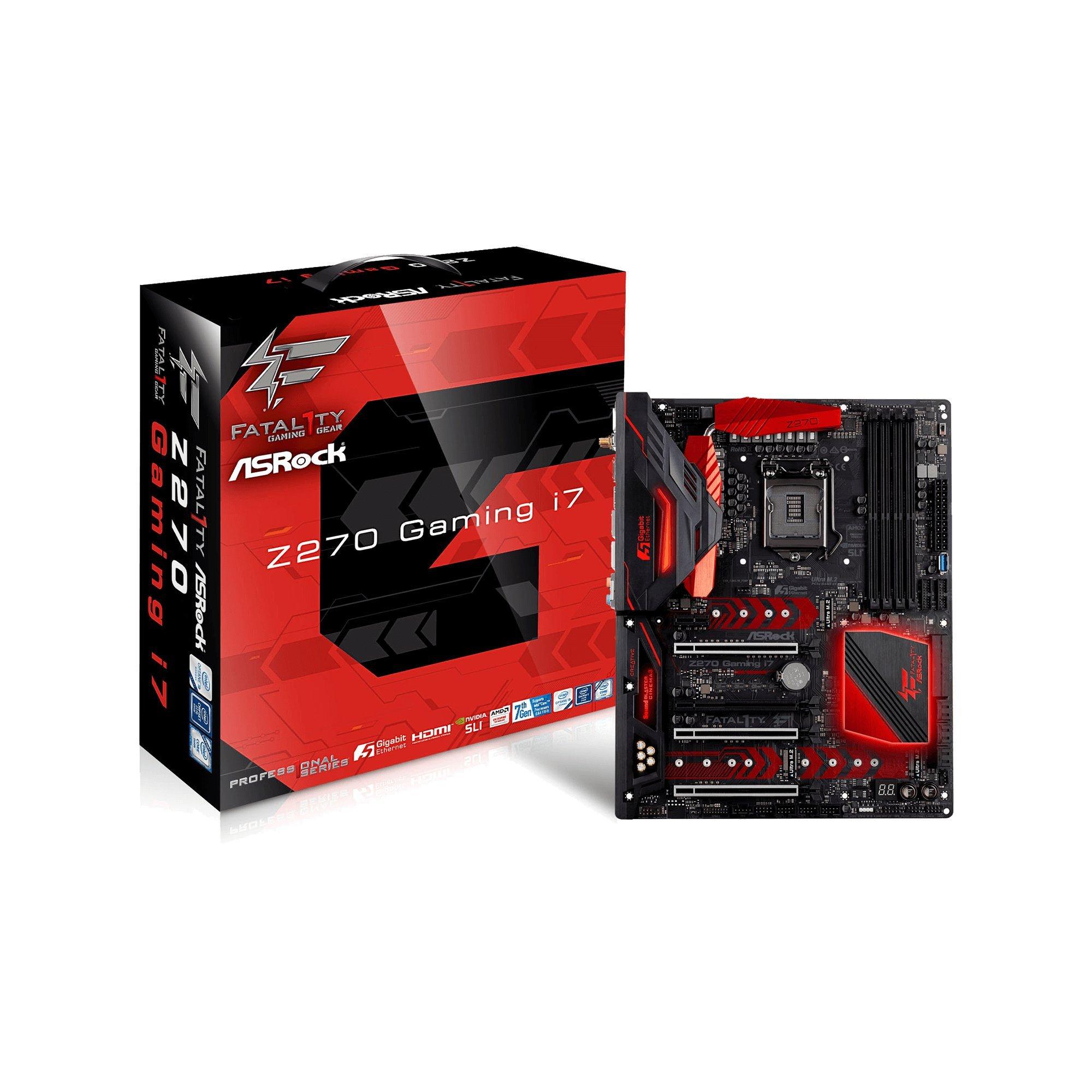 Материнська плата ATX з чіпсетом ASRock Intel Z270 Fatal1ty Z270 Professional Gaming i7
Материнська плата ATX з чіпсетом ASRock Intel Z270 Fatal1ty Z270 Professional Gaming i7