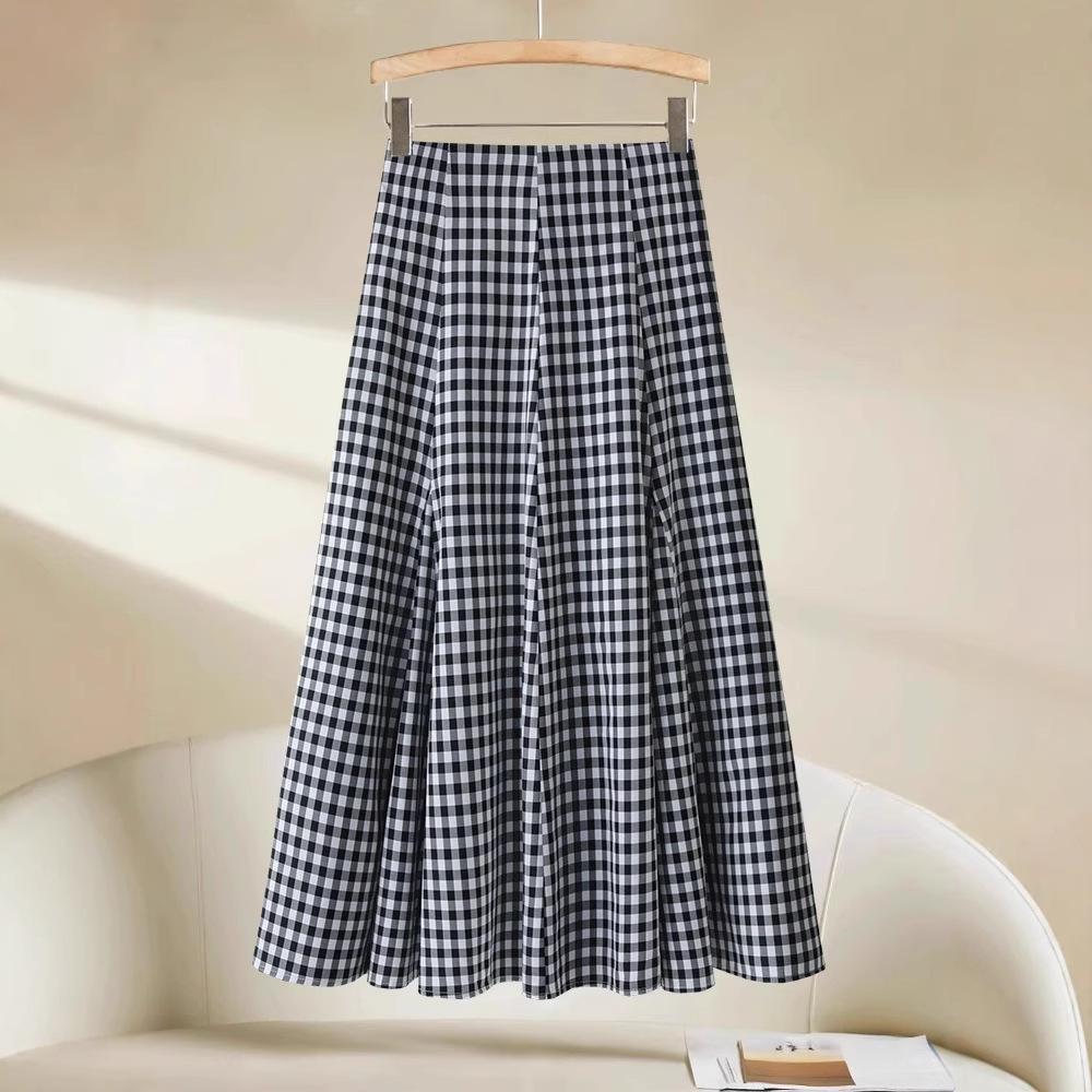 Plaid Summer Midi Skirt - 2025 A-Line, Age-Reducing, Stunning and Thin Mid-Length Umbrella Skirt for Women 29/XL (Suitable for 115-125 jin)
Plaid Summer Midi Skirt - 2025 A-Line, Age-Reducing, Stunning and Thin Mid-Length Umbrella Skirt for Women 29/XL (Suitable for 115-125 jin)