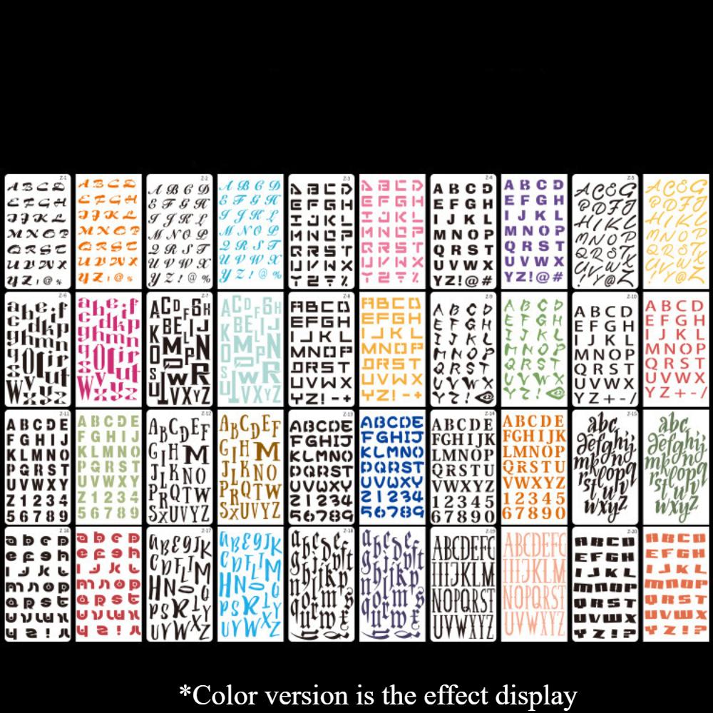 20PCS/SET A6 Alphabet English Letters DIY Layering Stencils Painting Scrapbook Coloring Embossing Album Decorative Template
20PCS/SET A6 Alphabet English Letters DIY Layering Stencils Painting Scrapbook Coloring Embossing Album Decorative Template