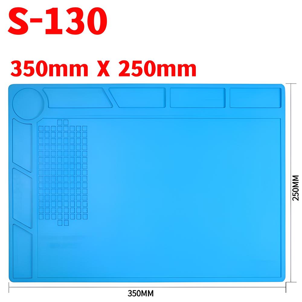 Durable ESD Silicon Soldering Mat Heat-Resistant Work Pad For Hot Air Gun soldering iron station repair thermal insulation pad
Durable ESD Silicon Soldering Mat Heat-Resistant Work Pad For Hot Air Gun soldering iron station repair thermal insulation pad
