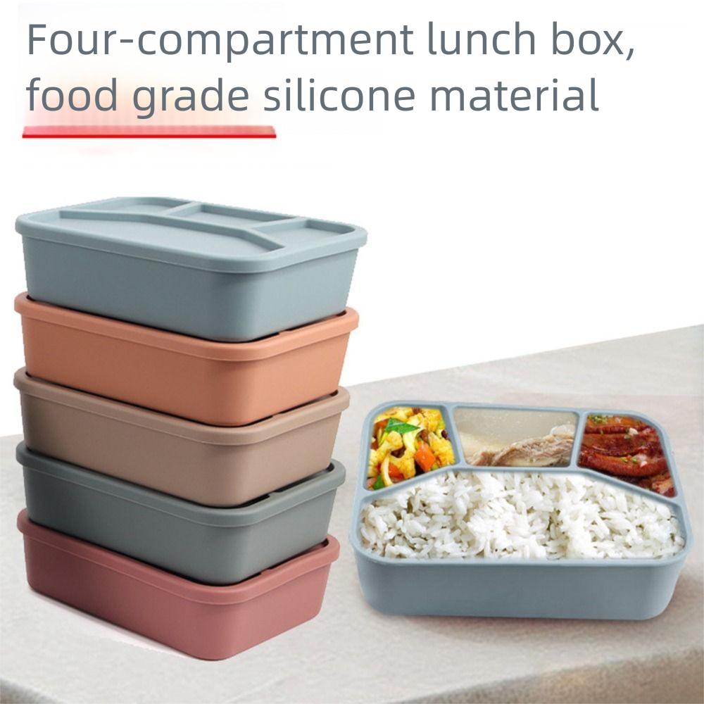 4 Grids Silicone Divided Lunch Box Leak-proof Picnic Fresh Box Fruit Food Boxes Outdoor Activities коричневий
4 Grids Silicone Divided Lunch Box Leak-proof Picnic Fresh Box Fruit Food Boxes Outdoor Activities коричневий