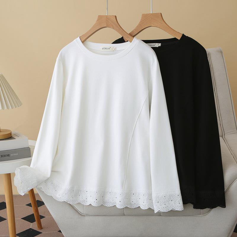 Plus Size Women s Lace Patchwork Round Neck Long Sleeve Top - Spring Slimming & Flaw Concealing 2XL (suggested weight 70-80 kg) білий
Plus Size Women s Lace Patchwork Round Neck Long Sleeve Top - Spring Slimming & Flaw Concealing 2XL (suggested weight 70-80 kg) білий