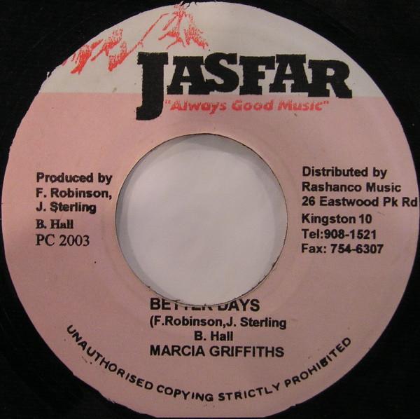 7inch Record MARCIA GRIFFITHS - Better Days NONE Jasfar Records 2003 Jamaica Reggae, Ska & Dub Used
7inch Record MARCIA GRIFFITHS - Better Days NONE Jasfar Records 2003 Jamaica Reggae, Ska & Dub Used