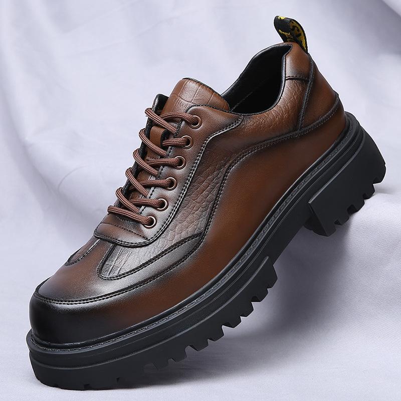 Men s leather shoes, young British formal wear, popular thick-soled height increase, versatile business casual men s shoes support 44 коричневый
Men s leather shoes, young British formal wear, popular thick-soled height increase, versatile business casual men s shoes support 44 коричневый