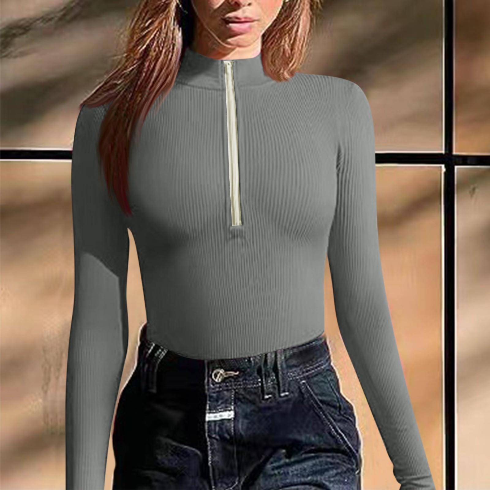 Женский модный сексуальный однотонный топ с круглым вырезом и длинным рукавом на молнии, тонкий комбинезон M
Женский модный сексуальный однотонный топ с круглым вырезом и длинным рукавом на молнии, тонкий комбинезон M