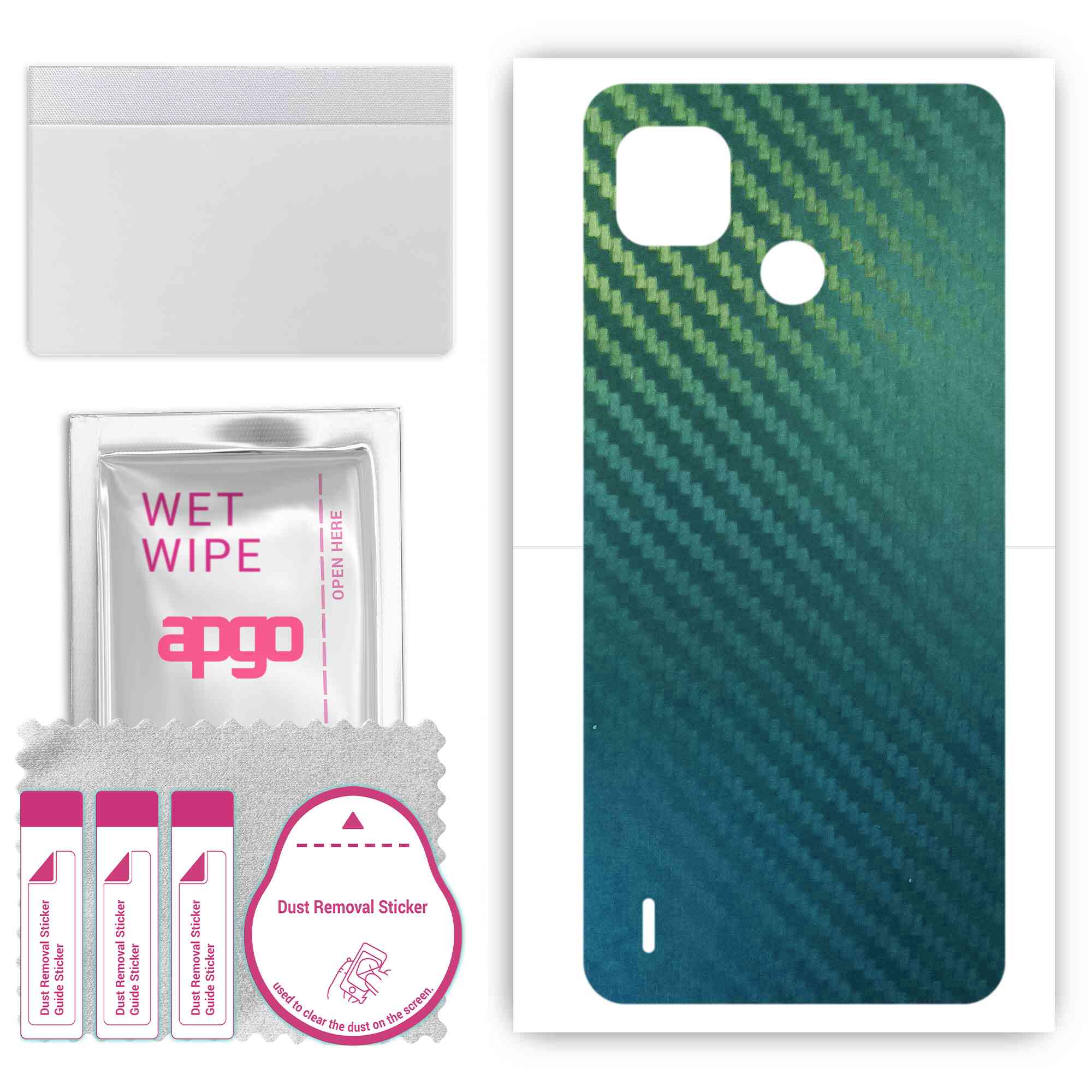 apgo Protective Skin Sticker for the back compatible with Tecno Pop 4, Wrap Film, Foil, Vinyl - Pattern Carbon Chameleon CAKA1
apgo Protective Skin Sticker for the back compatible with Tecno Pop 4, Wrap Film, Foil, Vinyl - Pattern Carbon Chameleon CAKA1