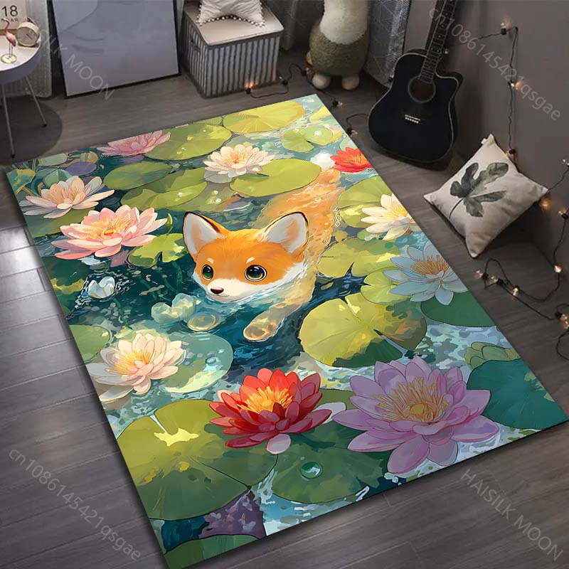 1PC Fox swimming in lily pond Carpet for Living Room Bedroom Sofa Home Decor Rus Non-slip Floor Mat Luxury Gift 40cm x 60cm
1PC Fox swimming in lily pond Carpet for Living Room Bedroom Sofa Home Decor Rus Non-slip Floor Mat Luxury Gift 40cm x 60cm