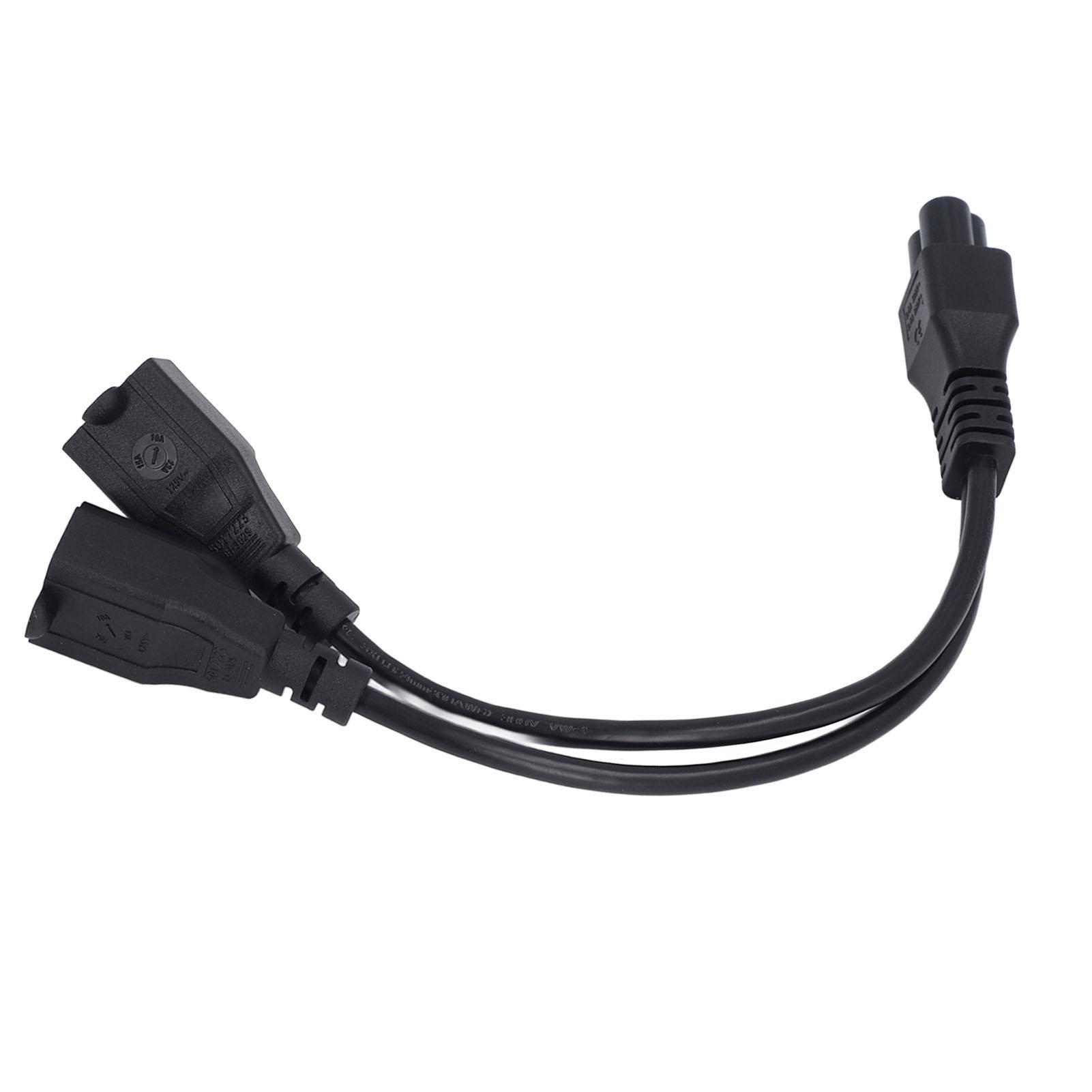 Адаптер-разветвитель IEC 320 C6 Male to Dual 5‑15P Female, переходник C6 to 5‑15P Y Splitter, кабель питания
Адаптер-разветвитель IEC 320 C6 Male to Dual 5‑15P Female, переходник C6 to 5‑15P Y Splitter, кабель питания