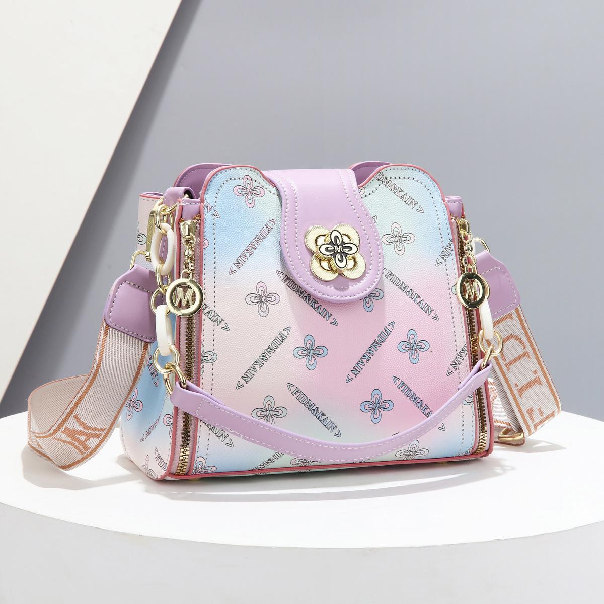 Сумка женская сумка 2025 новая трендовая модная сумочка летняя универсальная на плечо кроссбоди сумка-ведро женская