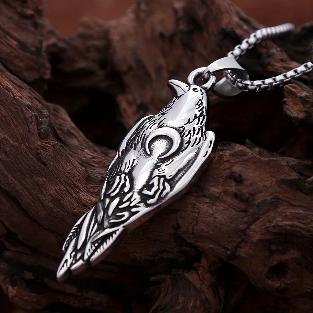 Новое ожерелье с подвеской Viking Crow, мужское ожерелье Moon, модные ювелирные изделия
Новое ожерелье с подвеской Viking Crow, мужское ожерелье Moon, модные ювелирные изделия