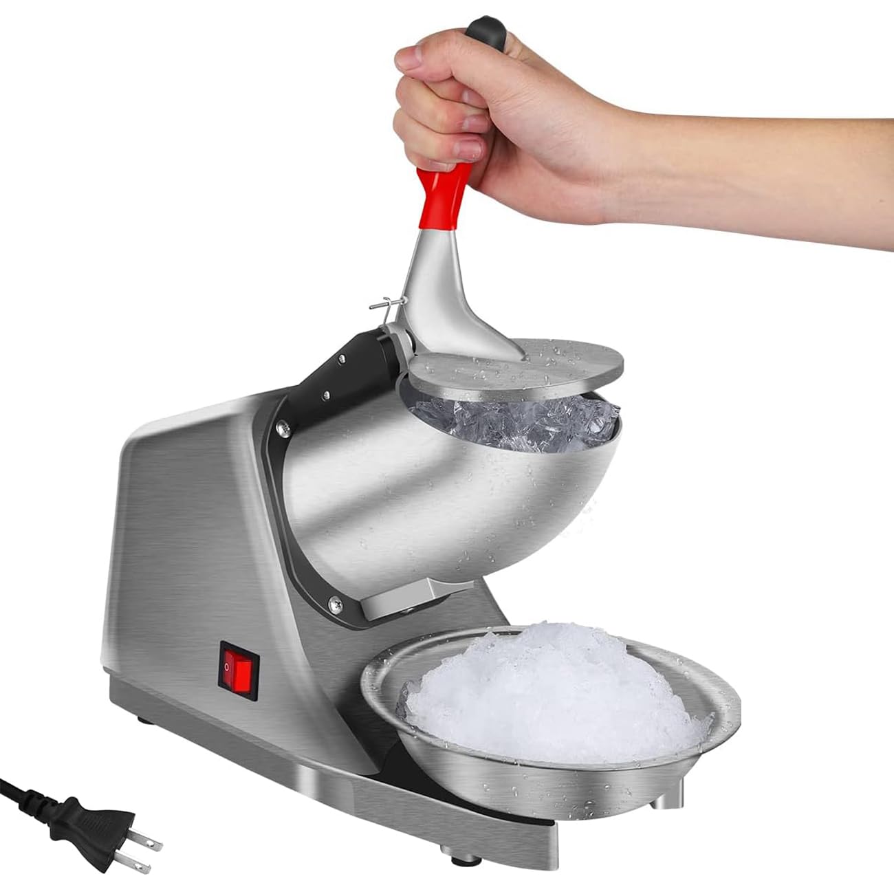 Электрическая машина для приготовления струженого льда мощностью 300 Вт, количество измельченного льда 30 дБ, скорость вращения с низким уровнем шума, в комплект входит большой защитный поддон из нержавеющей стали
Электрическая машина для приготовления струженого льда мощностью 300 Вт, количество измельченного льда 30 дБ, скорость вращения с низким уровнем шума, в комплект входит большой защитный поддон из нержавеющей стали