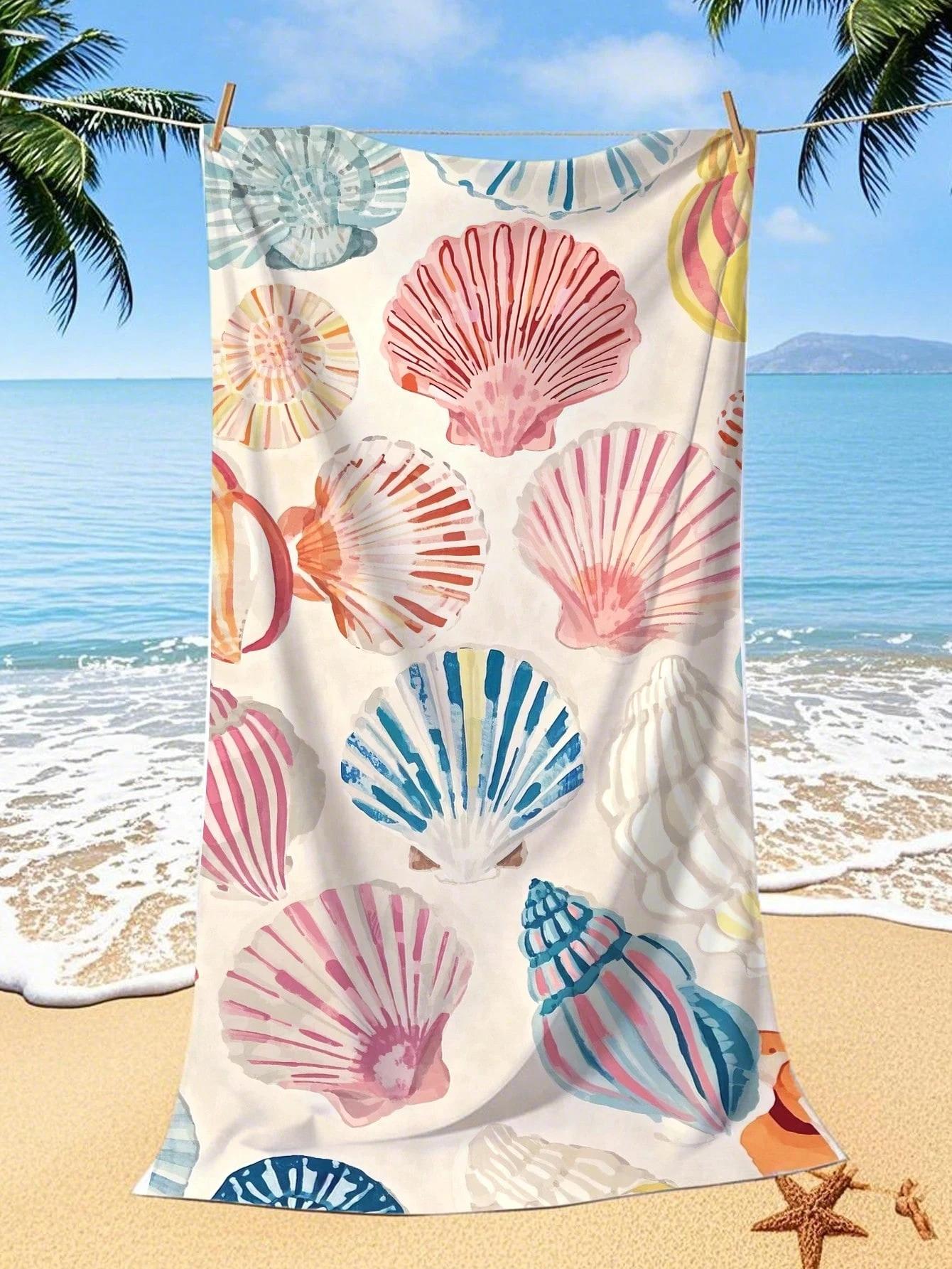 Watercolor Seashell Beach Towel Single Sided 2D Print Soft Quick Dry Microfiber Beach Towel Pool Beach Travel Decor Coastal Gift W40*H60(CM)
Watercolor Seashell Beach Towel Single Sided 2D Print Soft Quick Dry Microfiber Beach Towel Pool Beach Travel Decor Coastal Gift W40*H60(CM)