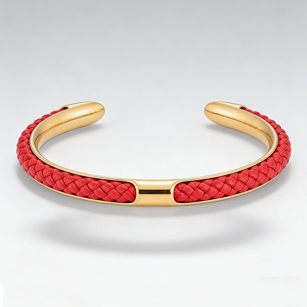 Classic Men Stainless Steel Woven Leather Cuff Bracelet Bangles Fashion Minimalist Jewelry Pulseras Gift for Men
Classic Men Stainless Steel Woven Leather Cuff Bracelet Bangles Fashion Minimalist Jewelry Pulseras Gift for Men