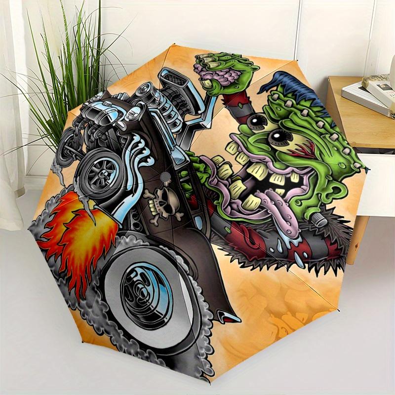 Rat Fink Dragster Automatic Opening and Closing Umbrella - Suitable for Various Occasions, Outdoor Activities, Lightweight and Durable Autom
Rat Fink Dragster Automatic Opening and Closing Umbrella - Suitable for Various Occasions, Outdoor Activities, Lightweight and Durable Autom