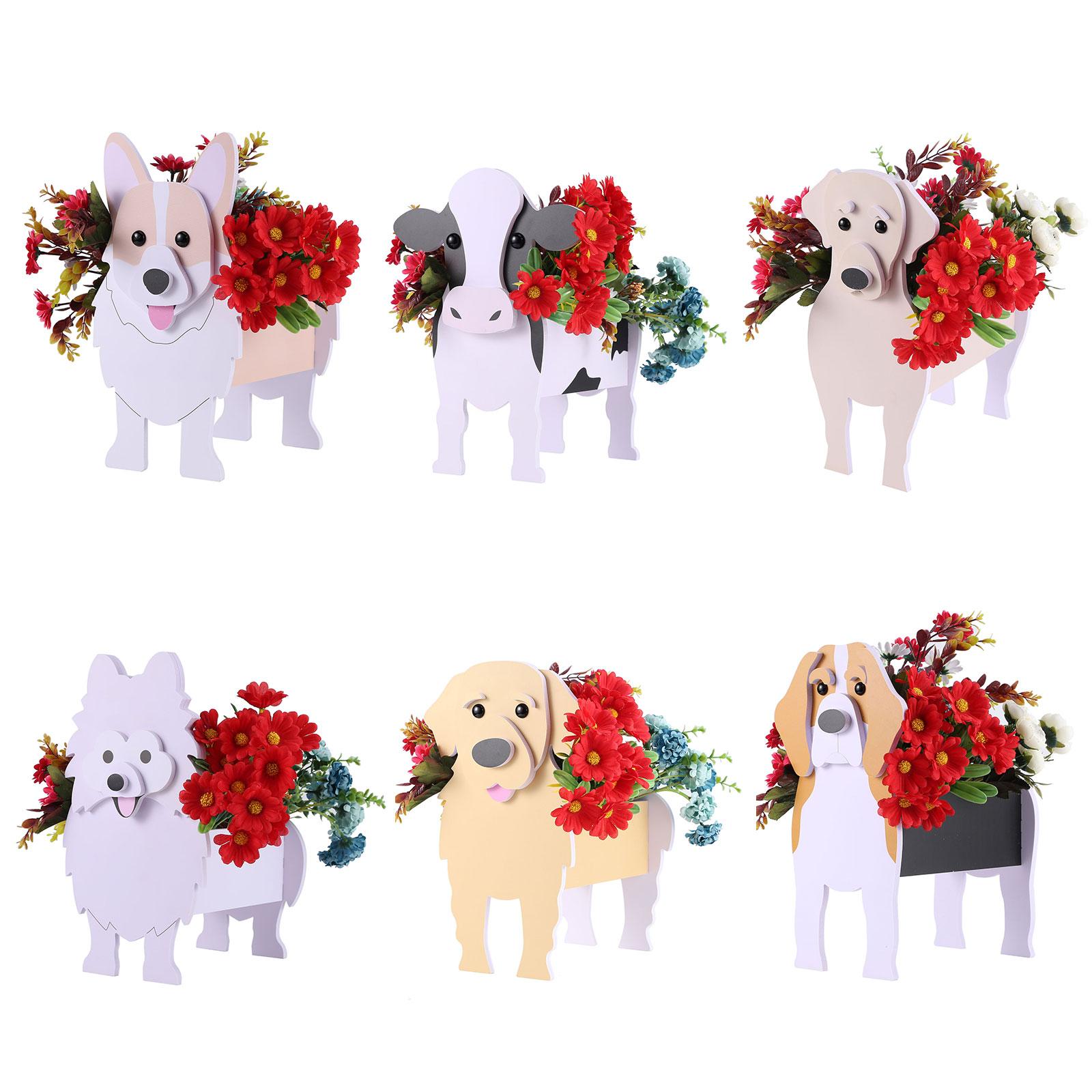 Цветочная корзина с мультяшными собаками, домашний декор, горшок для суккулентных растений из ПВХ для использования в помещении и на открытом воздухе 
Цветочная корзина с мультяшными собаками, домашний декор, горшок для суккулентных растений из ПВХ для использования в помещении и на открытом воздухе