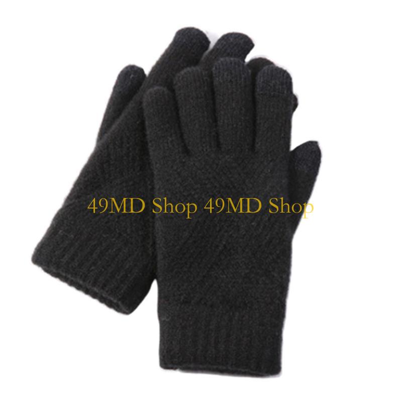 49MD Vintage Color Argyle Pattern Knitted Gloves Women Thicken Gloves Winter Warm Full Finger Xmas Gift for Girls чорний
49MD Vintage Color Argyle Pattern Knitted Gloves Women Thicken Gloves Winter Warm Full Finger Xmas Gift for Girls чорний