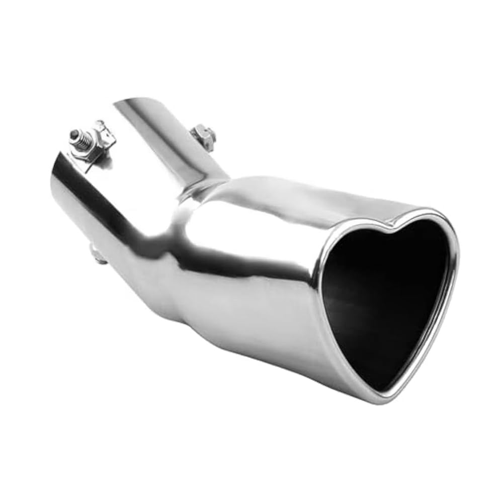 tpnidaii Muffler Exhaust Pipe Fits Tailpipes Large Exterior Stainless Steel Downward-Facing Cutter, Heart-Shaped Tip, 38-53mm Diameter, 2.5-Inch
tpnidaii Muffler Exhaust Pipe Fits Tailpipes Large Exterior Stainless Steel Downward-Facing Cutter, Heart-Shaped Tip, 38-53mm Diameter, 2.5-Inch
