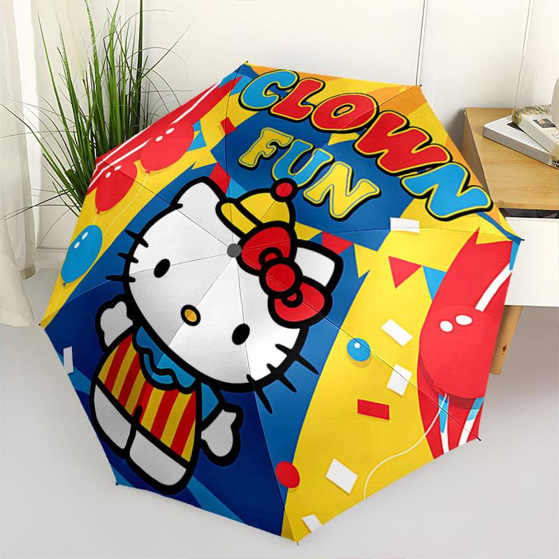 1pc Hello Kitty Clown Fun Automatic Opening/Closing Umbrella with Portable Tri-Fold Design, 8-Rib Iron Frame Outdoor Umbrella, Ideal Gift for Fans, Tr
1pc Hello Kitty Clown Fun Automatic Opening/Closing Umbrella with Portable Tri-Fold Design, 8-Rib Iron Frame Outdoor Umbrella, Ideal Gift for Fans, Tr