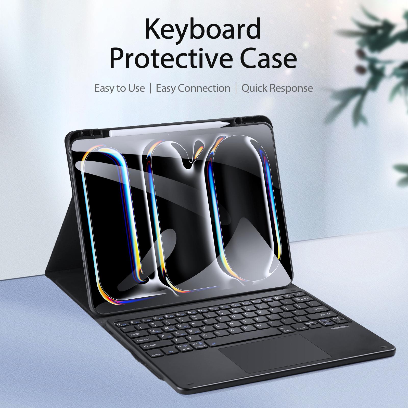 DUX DUCIS For iPad Pro 13 (2024) Bluetooth-compatible Keyboard+Anti-Drop PU Leather Tablet Case A
DUX DUCIS For iPad Pro 13 (2024) Bluetooth-compatible Keyboard+Anti-Drop PU Leather Tablet Case A