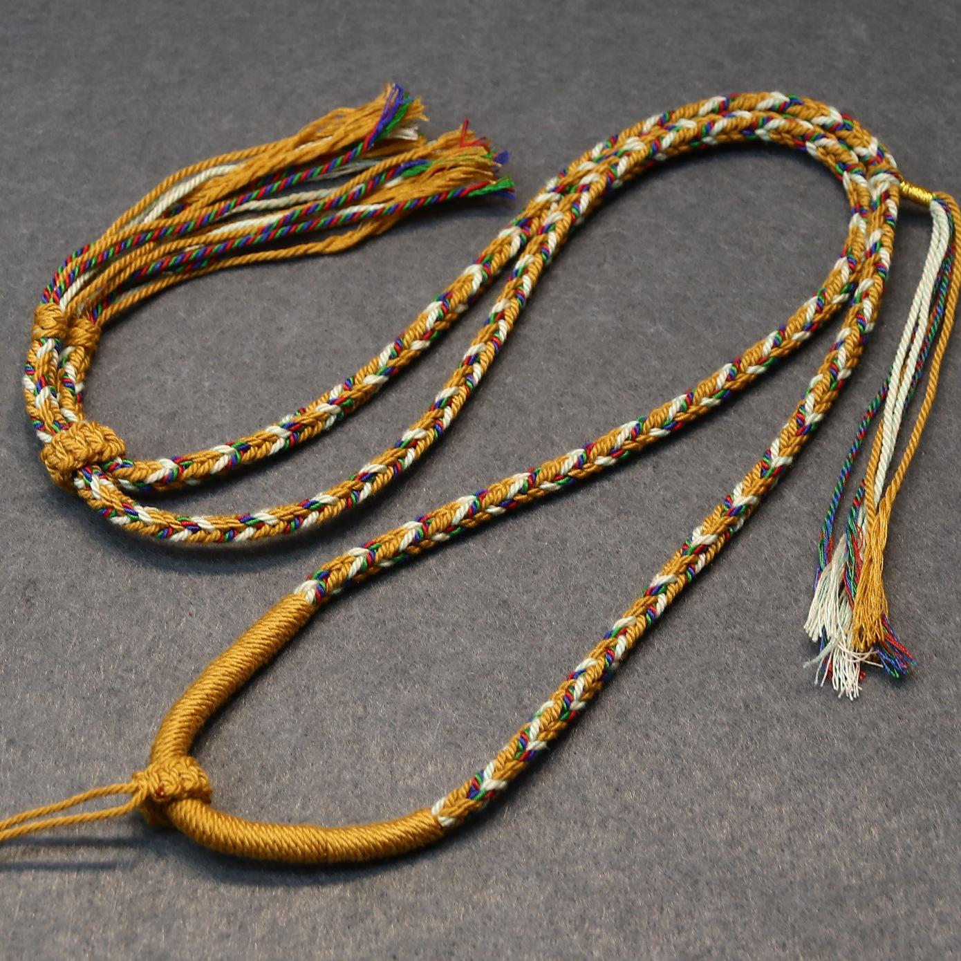 Tibetan Five Gods of Wealth Handmade Necklace - Woven Cord Pendant Inspired by Traditional Cultural Jewelry and Thangka Designs
Tibetan Five Gods of Wealth Handmade Necklace - Woven Cord Pendant Inspired by Traditional Cultural Jewelry and Thangka Designs