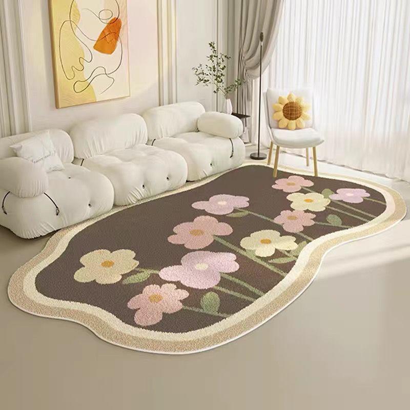 Ins Fresh Style Carpets for Living Room Fluffy Soft Bedroom Decor Flower Carpet Irregular Shape Plush Rug Home Thicken Study Mat 80x120cm
Ins Fresh Style Carpets for Living Room Fluffy Soft Bedroom Decor Flower Carpet Irregular Shape Plush Rug Home Thicken Study Mat 80x120cm