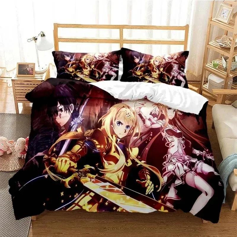 Carton Asuna Sword Art Online Beding Set 3D Printed Suitable for Bedrom Soft Duvet Cover Set With Pilowcases Children Kids Home Textile 135*200cm Eu-Single
Carton Asuna Sword Art Online Beding Set 3D Printed Suitable for Bedrom Soft Duvet Cover Set With Pilowcases Children Kids Home Textile 135*200cm Eu-Single