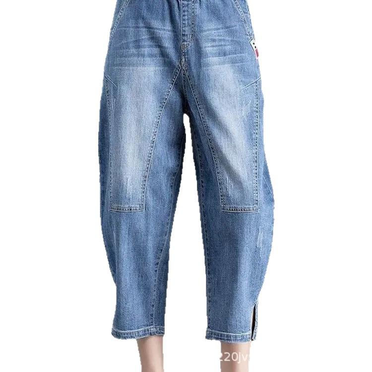 Women s Plus Size Elastic Waist 3/4 Denim Pants - Loose Fit, High Waist, Summer Style, Thin Harem Carrot Design (2026) 3XL for 151-172 lbs синій
Women s Plus Size Elastic Waist 3/4 Denim Pants - Loose Fit, High Waist, Summer Style, Thin Harem Carrot Design (2026) 3XL for 151-172 lbs синій