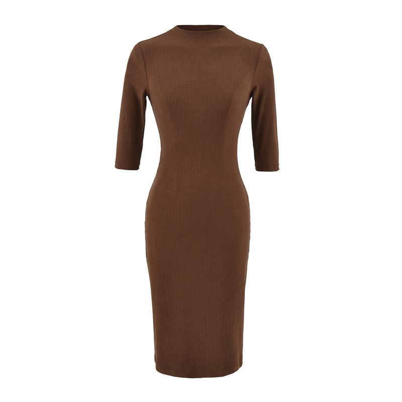 Women s Elegant Ribbed Knit Bodycon Dress - Pink, Long Sleeve, Mid-Length, Summer Style Medium кавовий
Women s Elegant Ribbed Knit Bodycon Dress - Pink, Long Sleeve, Mid-Length, Summer Style Medium кавовий