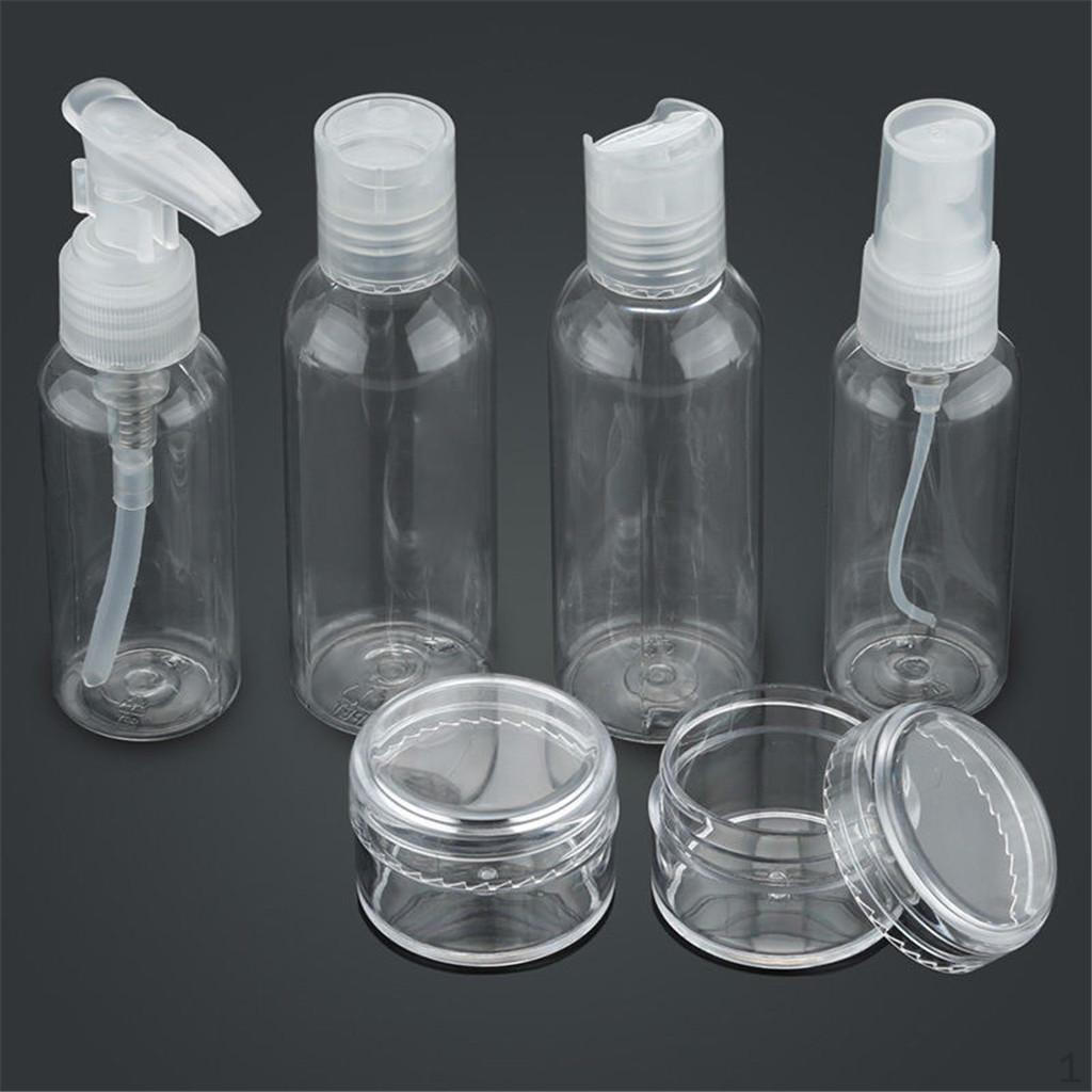 Pack of 6 Travel Mini Plastic Transparent Empty Makeup Container Bottle Case
Pack of 6 Travel Mini Plastic Transparent Empty Makeup Container Bottle Case
