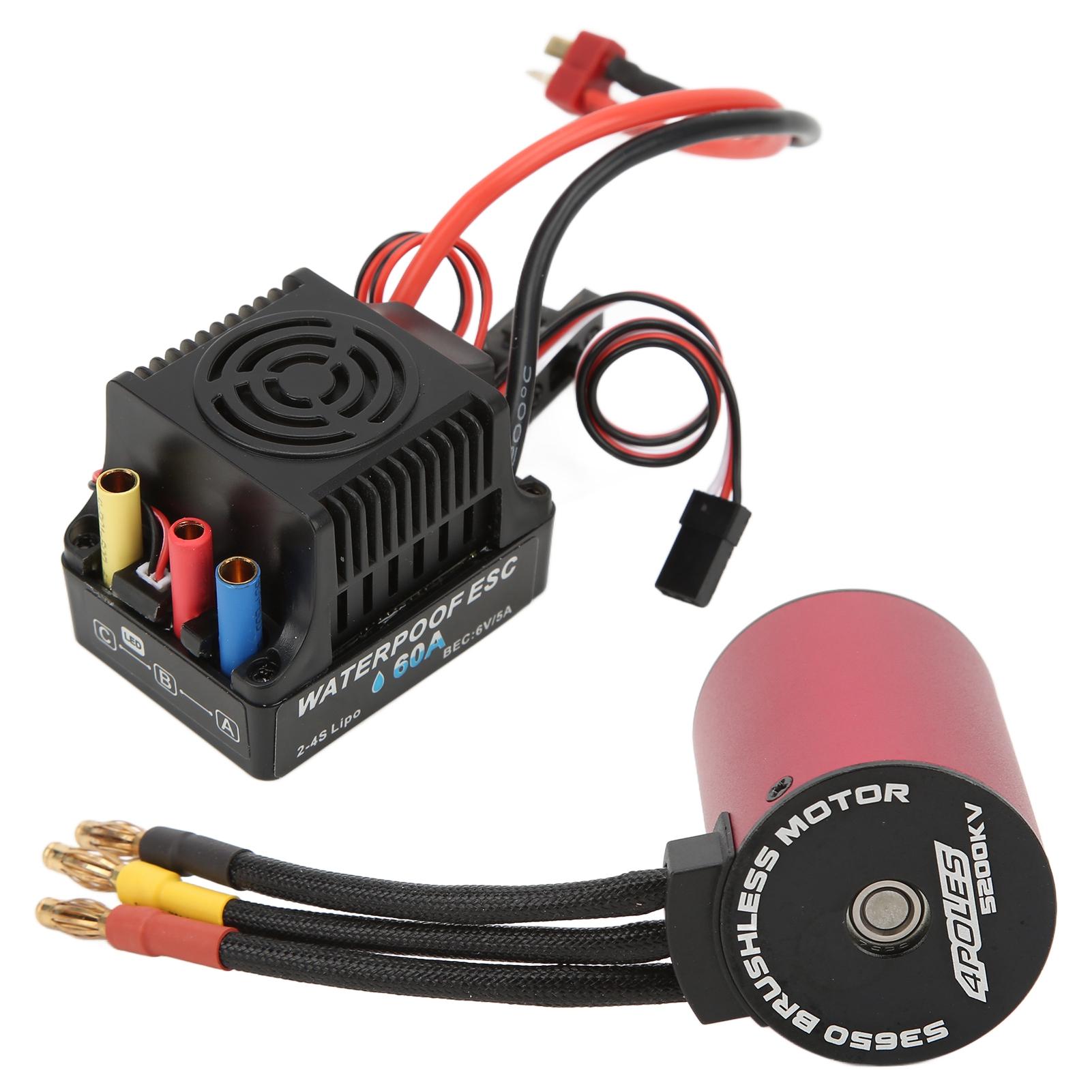 RC Brushless Motor ESC Combo 60A ESC S3650 5200KV Brushless Motor Kit for 110 RC Car Truck Crawler
RC Brushless Motor ESC Combo 60A ESC S3650 5200KV Brushless Motor Kit for 110 RC Car Truck Crawler