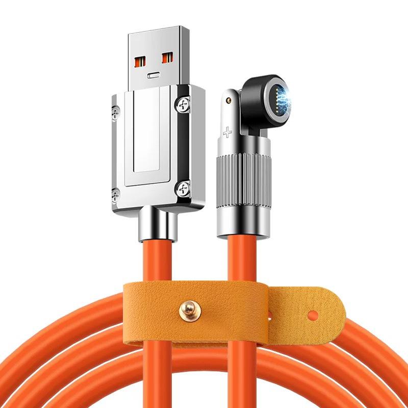 Вращающийся на 540° магнитный зарядный кабель для устройств Huawei, Android, Type-C и Apple
Вращающийся на 540° магнитный зарядный кабель для устройств Huawei, Android, Type-C и Apple