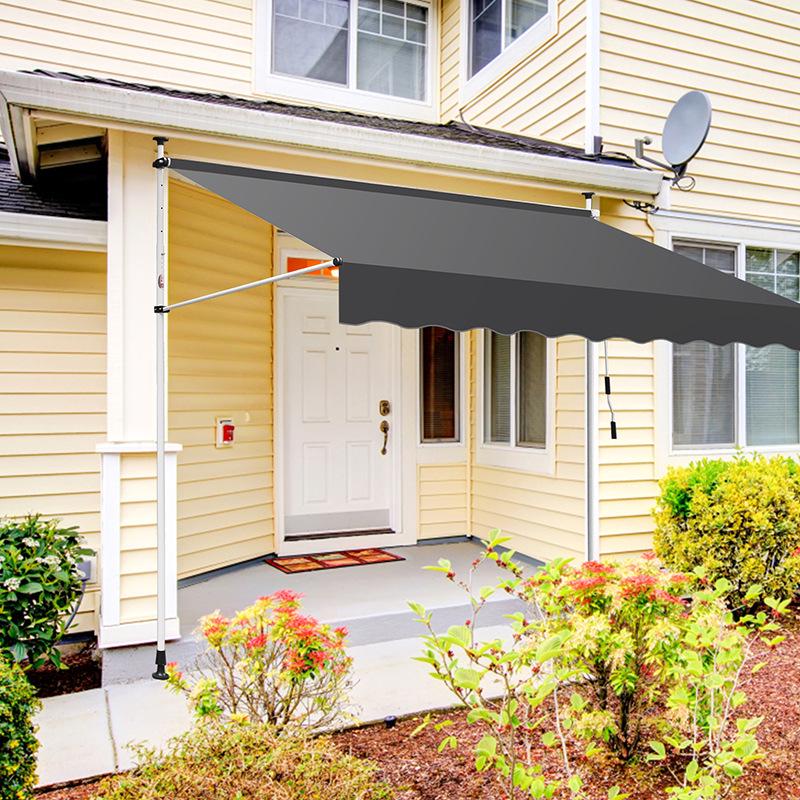 Folding Retractable No-Drill Sunshade: Hand-Crank Balcony & Shop Canopy White Frame + Gray Fabric
Folding Retractable No-Drill Sunshade: Hand-Crank Balcony & Shop Canopy White Frame + Gray Fabric