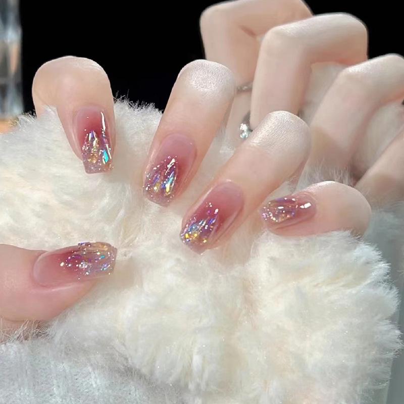 Xiaohongshu Popular Medium-Long Blush Diamond Nail Pieces - Wearable Manicure Stickers Handmade Nails M#10 pieces/bag
Xiaohongshu Popular Medium-Long Blush Diamond Nail Pieces - Wearable Manicure Stickers Handmade Nails M#10 pieces/bag