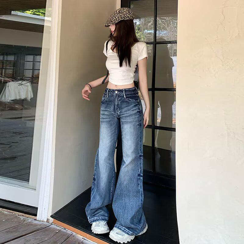 Women s High-Waist Retro Washed Wide-Leg Jeans - Spring 2025 XL: Height 155-165CM (121-131 lbs)
Women s High-Waist Retro Washed Wide-Leg Jeans - Spring 2025 XL: Height 155-165CM (121-131 lbs)