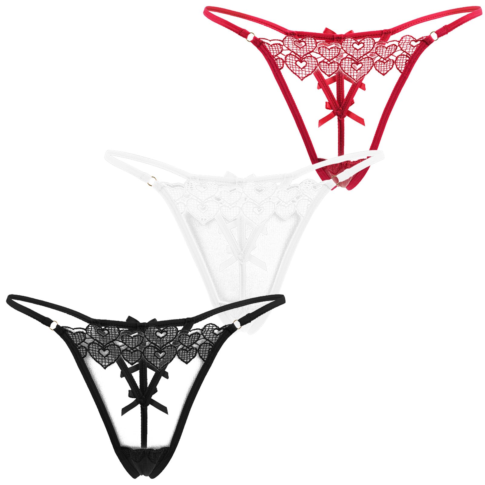 Maeau Sexy Floral Sizes B and XL Women s T-Back Panties, Lace, Cute, Sheer, Comfortable, Breathable, Absorbent, Butt-Shaping Lingerie, #3-Pack,
Maeau Sexy Floral Sizes B and XL Women s T-Back Panties, Lace, Cute, Sheer, Comfortable, Breathable, Absorbent, Butt-Shaping Lingerie, #3-Pack,