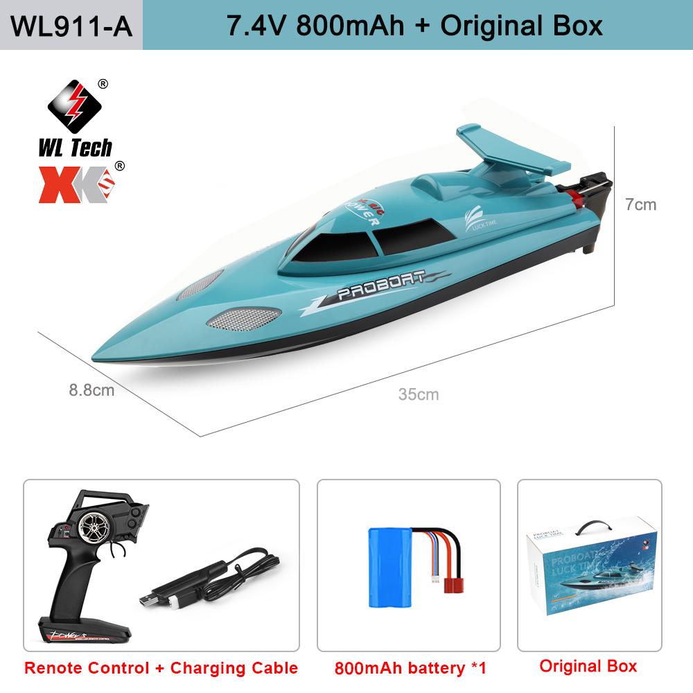 WLtoys WL916 WL912-A RC Boat 2.4Ghz 55KM/H 35KM/H High Speed Racing Watercraft Remote Control Speedboat Toys For Children
WLtoys WL916 WL912-A RC Boat 2.4Ghz 55KM/H 35KM/H High Speed Racing Watercraft Remote Control Speedboat Toys For Children