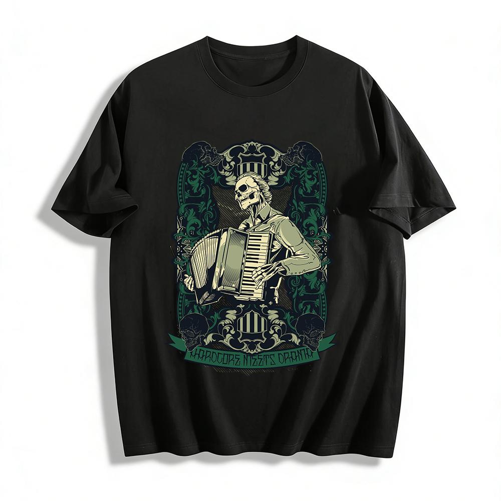 Hardcore Skeleton Accordion Print Punk Style Men s Short Sleeve Tee Pure cotton T-shirt XXS
Hardcore Skeleton Accordion Print Punk Style Men s Short Sleeve Tee Pure cotton T-shirt XXS