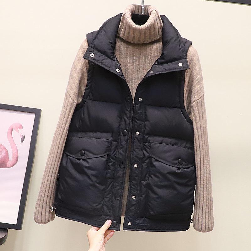 Women s Stand Collar Drawstring Cotton Vest with Large Pockets – Petite, Short, and Versatile Sleeveless Jacket XL for 120-135 lbs
Women s Stand Collar Drawstring Cotton Vest with Large Pockets – Petite, Short, and Versatile Sleeveless Jacket XL for 120-135 lbs