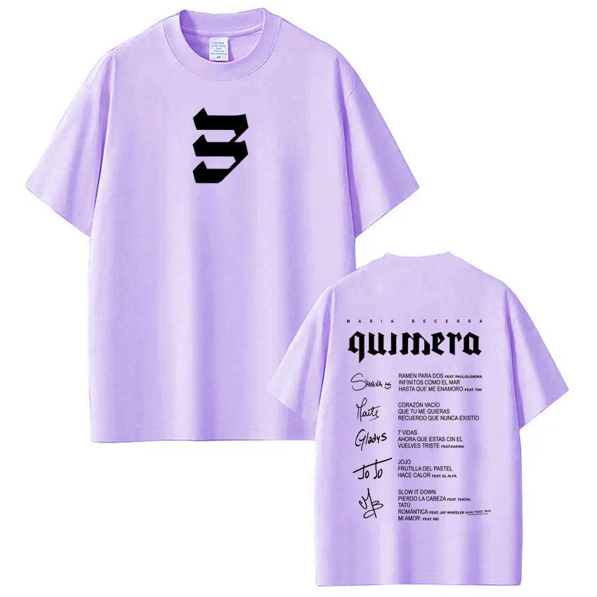 Singer Maria Becerra Quimera Album Print Tshirt Men Women Fashion Shortsleeved Tshirt Cotton High Quality Tshirts Fan Gifts 4XL
Singer Maria Becerra Quimera Album Print Tshirt Men Women Fashion Shortsleeved Tshirt Cotton High Quality Tshirts Fan Gifts 4XL