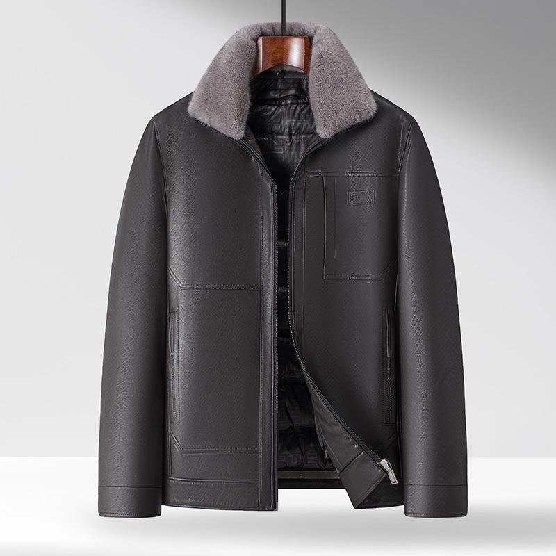 Men s 2025 Winter Leather Jacket with Detachable Liner - Middle-aged Business Casual Warm Lapel Design 2XL оливковий
Men s 2025 Winter Leather Jacket with Detachable Liner - Middle-aged Business Casual Warm Lapel Design 2XL оливковий