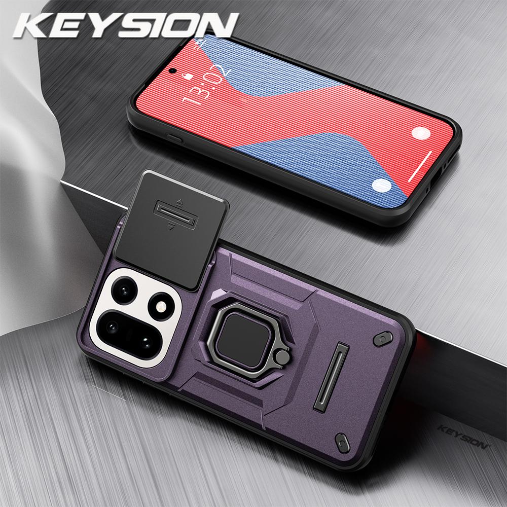 KEYSION Shockproof Armor Case for OnePlus 15 5G Slide Camera Lens Protection Metal Ring Stand Phone Back Cover for OnePlus 1+ 15 for OnePlus 15
KEYSION Shockproof Armor Case for OnePlus 15 5G Slide Camera Lens Protection Metal Ring Stand Phone Back Cover for OnePlus 1+ 15 for OnePlus 15