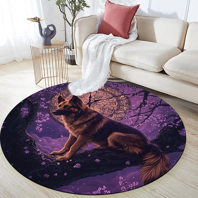 German Shepherd pattern round rug,Carpet Rug for Living Room Bedroom Playroom ,Non-slip Floor Mat,Holiday Gifts and Birthday Gifts. 80cmx80cm
German Shepherd pattern round rug,Carpet Rug for Living Room Bedroom Playroom ,Non-slip Floor Mat,Holiday Gifts and Birthday Gifts. 80cmx80cm