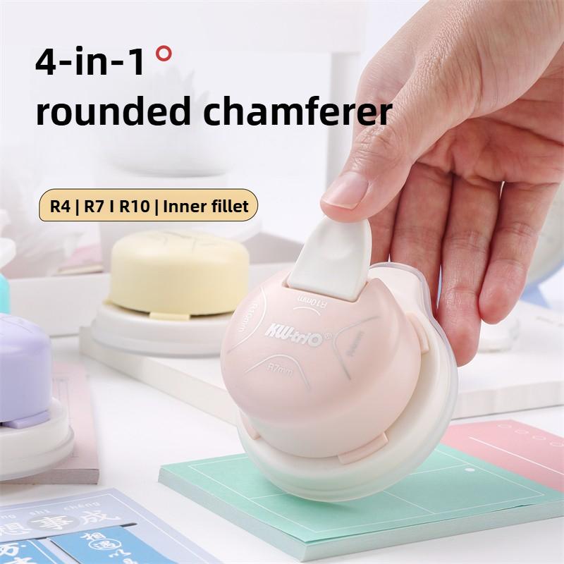 KW-Twio Multi-functional Round Corner 4-in-1 Cutter Chamfer Tool Round Edge Card Hole Punch DIY Trimmer Corner Cutter Stationery рожевий
KW-Twio Multi-functional Round Corner 4-in-1 Cutter Chamfer Tool Round Edge Card Hole Punch DIY Trimmer Corner Cutter Stationery рожевий