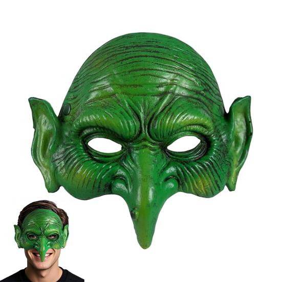 Green Witch Goblin Masque Halloween Half Face Eagle Nose Sorceress Masque for Cosplay Costume Masquerade Parties зелений
Green Witch Goblin Masque Halloween Half Face Eagle Nose Sorceress Masque for Cosplay Costume Masquerade Parties зелений