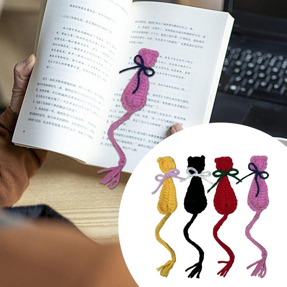 Knitting Book Marks Cute Notebook Page Divider Crochet Book Marker for Book Marker Accessories червоний
Knitting Book Marks Cute Notebook Page Divider Crochet Book Marker for Book Marker Accessories червоний