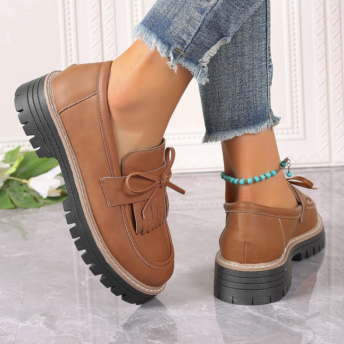 Coarse heel single shoes women s fashion spring and autumn new women s shoes bow small leather shoes large size loafers women s spot 42 світло-коричневого кольору
Coarse heel single shoes women s fashion spring and autumn new women s shoes bow small leather shoes large size loafers women s spot 42 світло-коричневого кольору