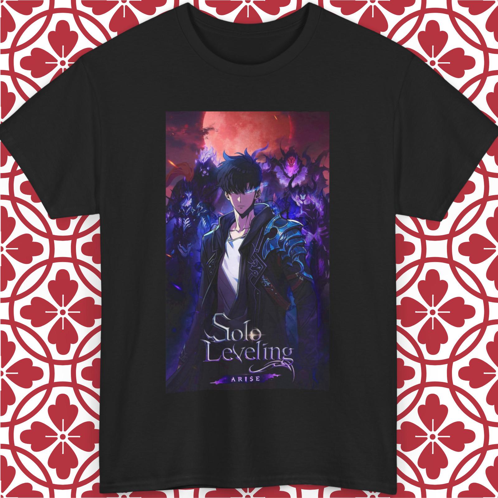 Solo Leveling Anime T-Shirt Mens Womens Tees Top Sung Jinwoo Arise Cha HaeIn Igris Gift Unisex Gift S
Solo Leveling Anime T-Shirt Mens Womens Tees Top Sung Jinwoo Arise Cha HaeIn Igris Gift Unisex Gift S
