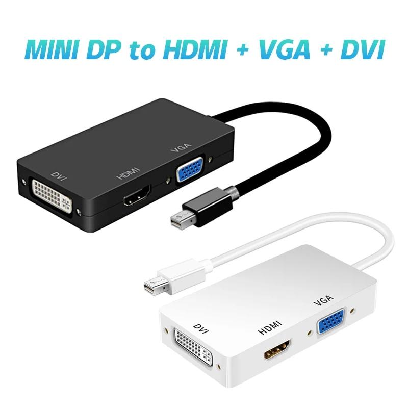 Mini DP to HDTV DVI VGA 3IN1 Mini DisplayPort адаптер конвертер кабель для проектора телевизора компьютера ноутбука ПК 20cm чёрный
Mini DP to HDTV DVI VGA 3IN1 Mini DisplayPort адаптер конвертер кабель для проектора телевизора компьютера ноутбука ПК 20cm чёрный