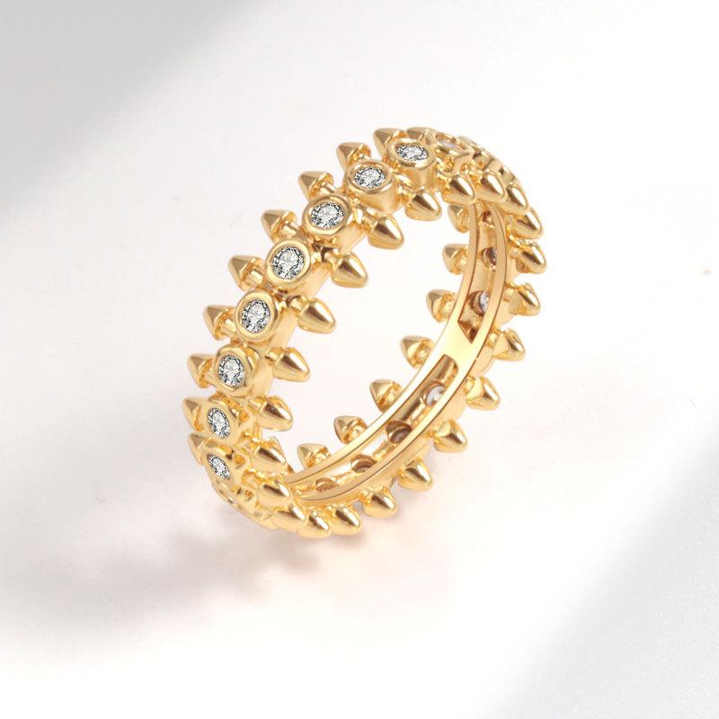 Trendy Light Luxury Zircon Studded Ring Real White Gold Niche Personalized Band
Trendy Light Luxury Zircon Studded Ring Real White Gold Niche Personalized Band